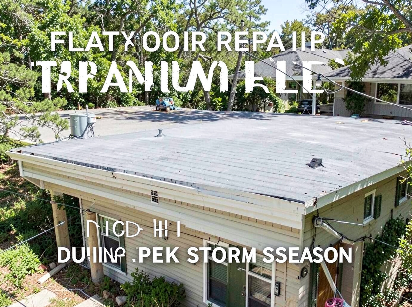flat roof repair in Bridge City