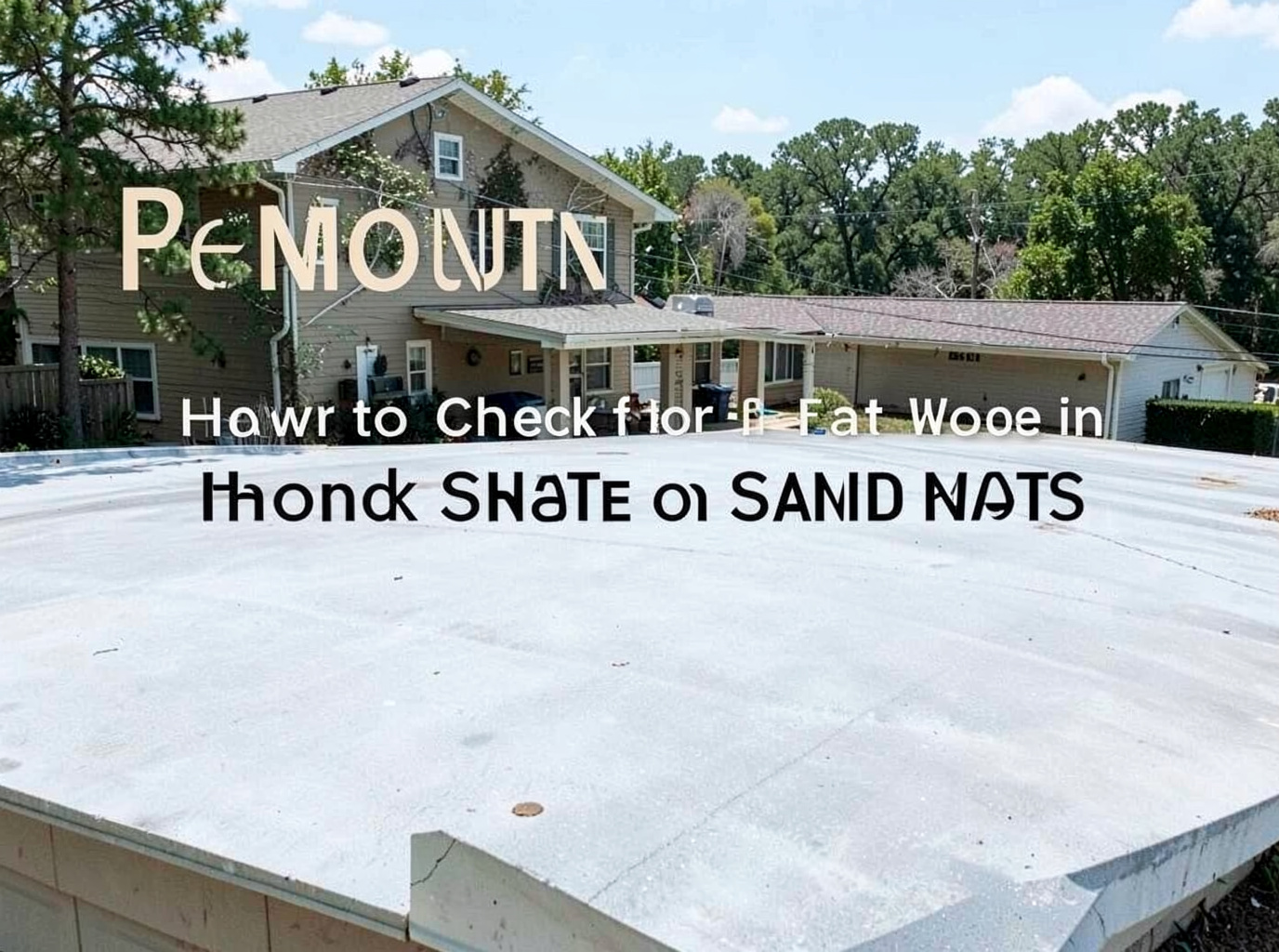 How to Check for Standing Water on Flat Roofs in Beaumont