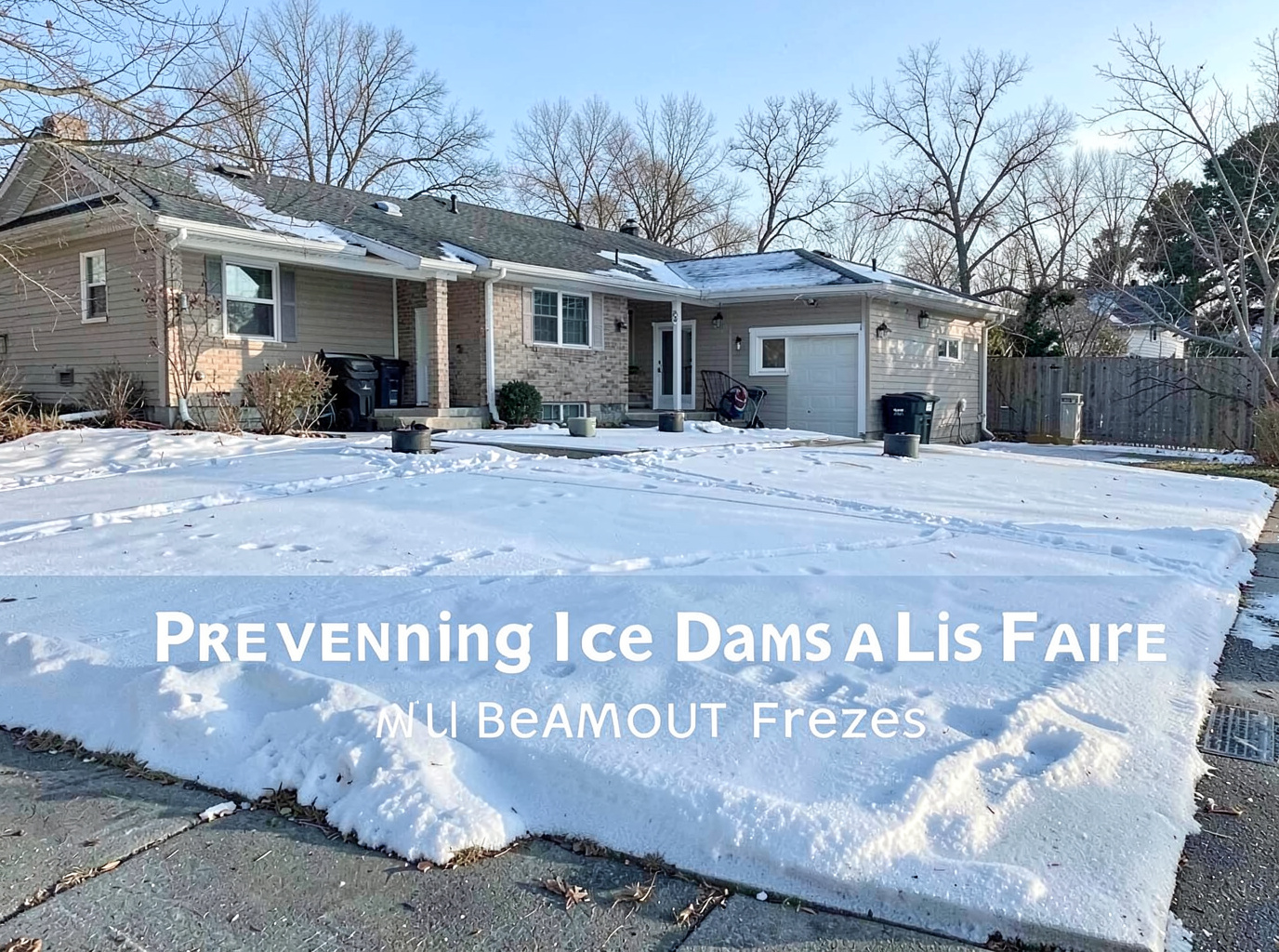 Preventing Ice Dams on Flat Roofs During Rare Winter Freezes