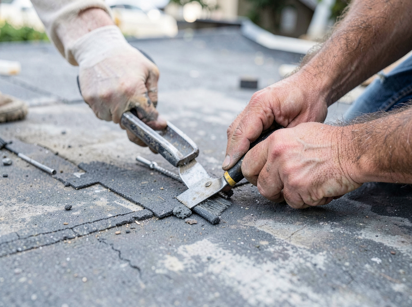 flat roof repair in West End